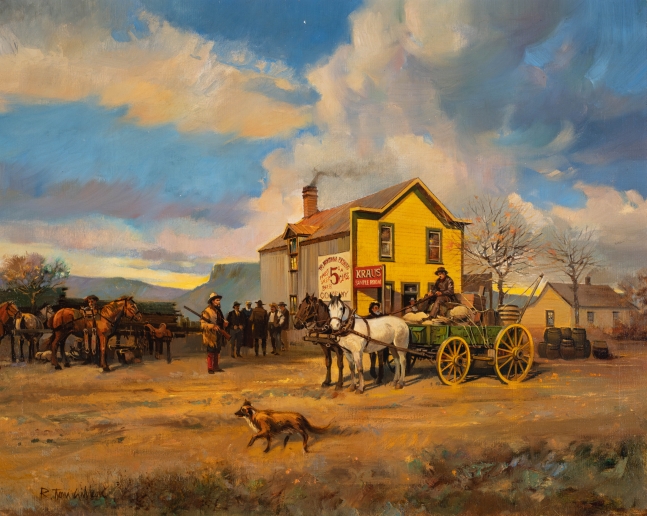 Krause&#039;s Sample Place, Oil on canvas
